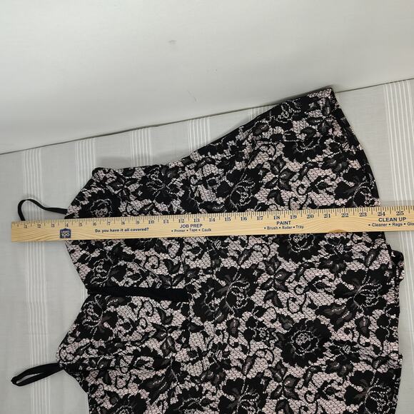 Torrid Corset Style Top Womens 1 or 14/16 or 1X‎ Black & Light Pink Goth Fairy - Picture 11 of 12